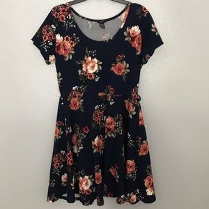 Mini floral dress